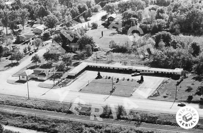 Grand Beach Motel - 1982 Aerial Photo (newer photo)